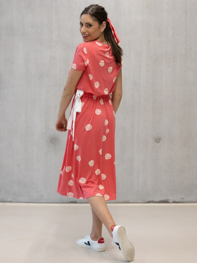 Organic Dress Eucalyptus Elisabetta - Side bows from CORA happywear