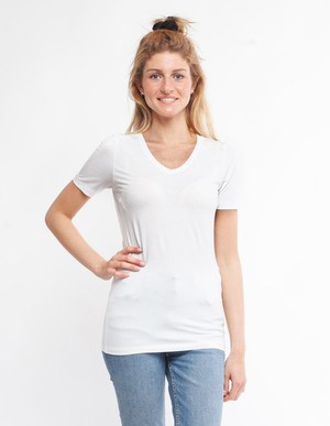 V-neck Eucalyptus T-Shirt from CORA happywear