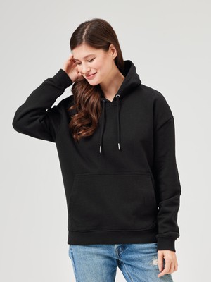 Hoodie - Unisex Oversized Fit - Black from COREBASE