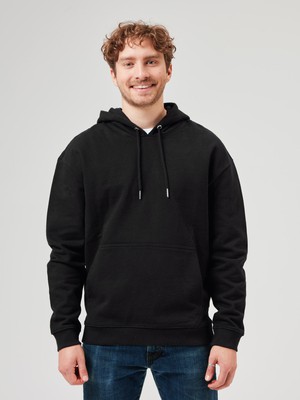 Hoodie - Unisex Oversized Fit - Black from COREBASE