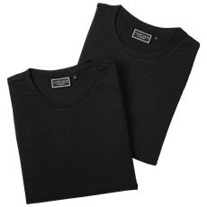Double pack T-Shirt out of Organic Cotton - Black van COREBASE