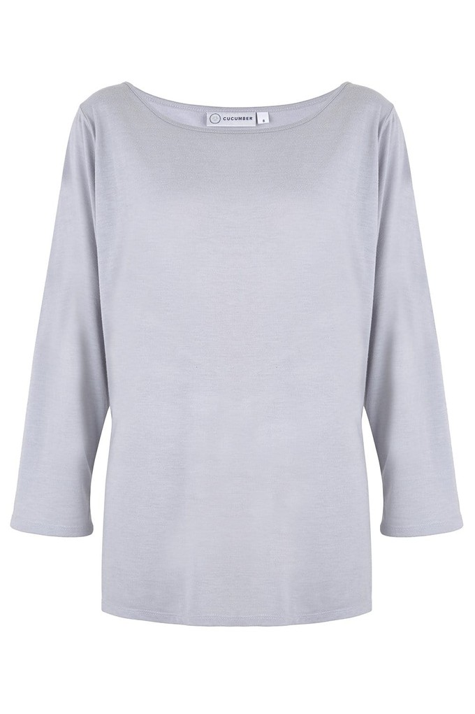 Sweatshirt in Silver from Cucumber Clothing