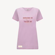 Duurzame dames t-shirt – MY BREATHS ARE DEEP – Daily Mantra via Daily Mantra