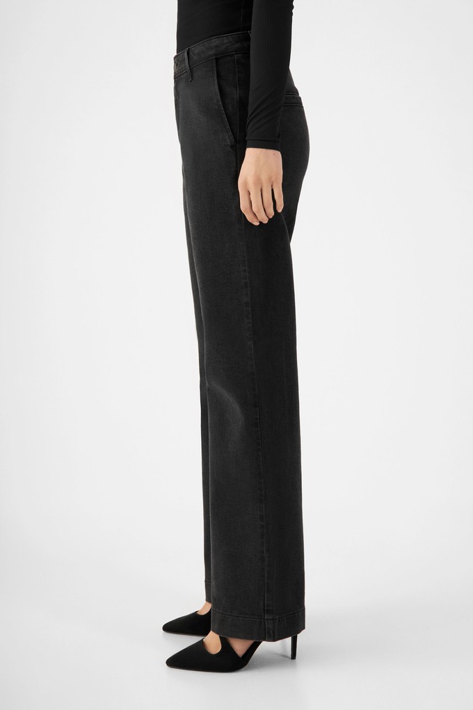 GLOW Flared Soft Tencel - Denim Chino - Vintage Black from DAWN Denim