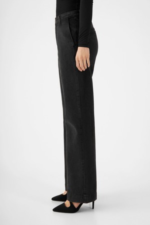 GLOW Flared Soft Tencel - Denim Chino - Vintage Black from DAWN Denim