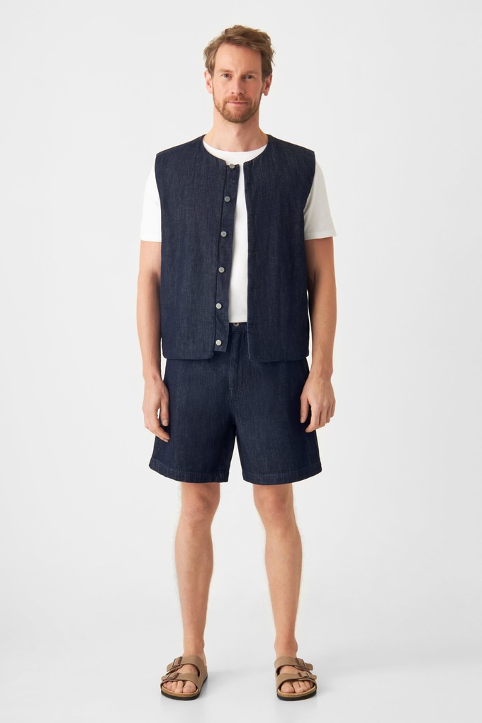 SHORTY Lightweight Hemp - Shorts - Raw Blue from DAWN Denim