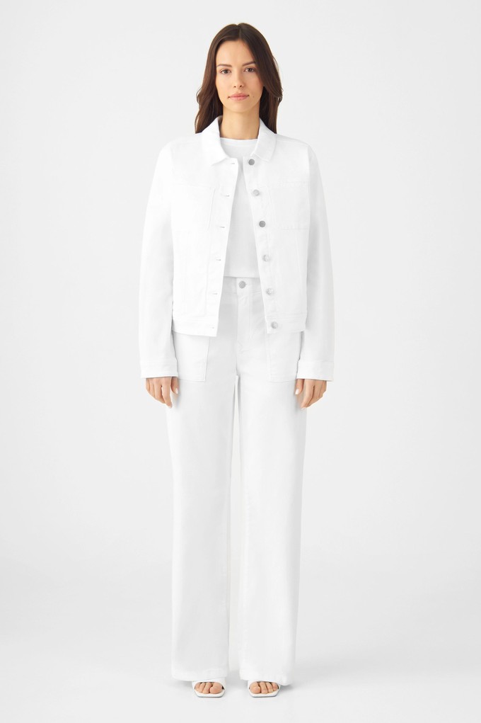 CALLISTO Jacket Soft Organic - Classic - White Denim from DAWN Denim CALLISTO Jacket Soft Organic - Classic - White Denim from DAWN Denim