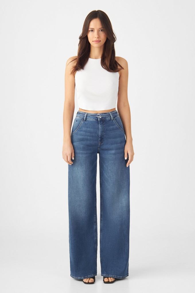 BLINK High Waist Wide - Vintage Blue from DAWN Denim