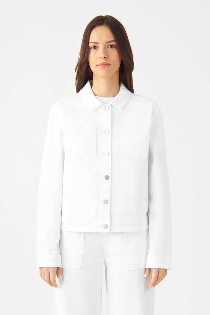 CALLISTO Jacket Soft Organic - Classic - White Denim from DAWN Denim CALLISTO Jacket Soft Organic - Classic - White Denim from DAWN Denim