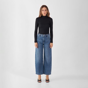 BLINK High Waist Culotte Jeans - Vintage Blue from DAWN Denim