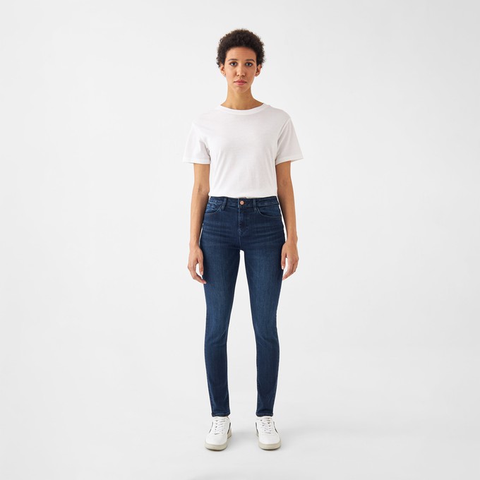 SUN UP Skinny Powerstretch - Basic - Dark Blue from DAWN Denim SUN UP Skinny Powerstretch - Basic - Dark Blue from DAWN Denim