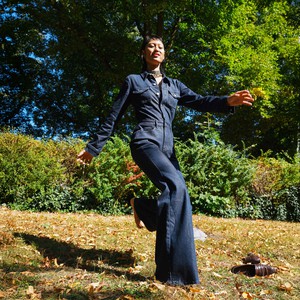 GRACE Flared Overall - Denim - Rinse Blue from DAWN Denim