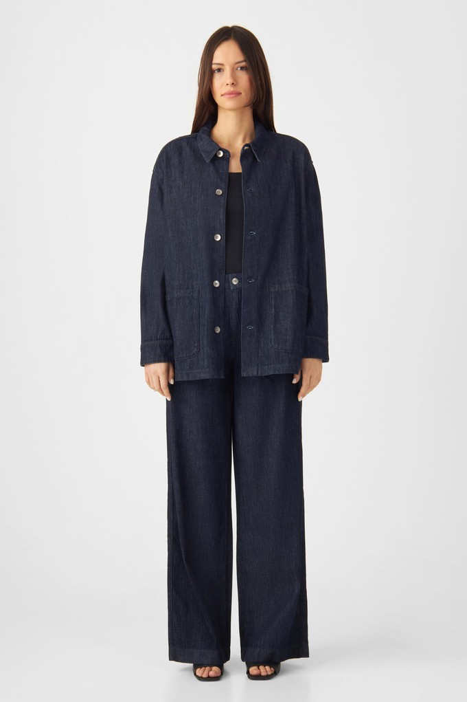 TOMORROW Wide Lightweight Hemp - Chino - Raw Blue from DAWN Denim