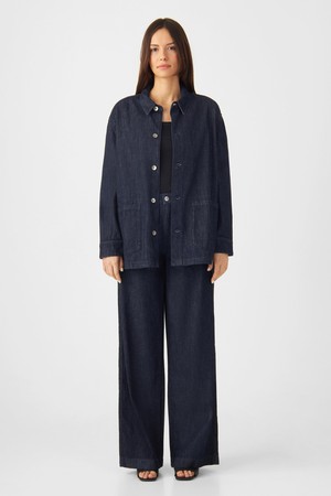 TOMORROW Wide Lightweight Hemp - Chino - Raw Blue from DAWN Denim