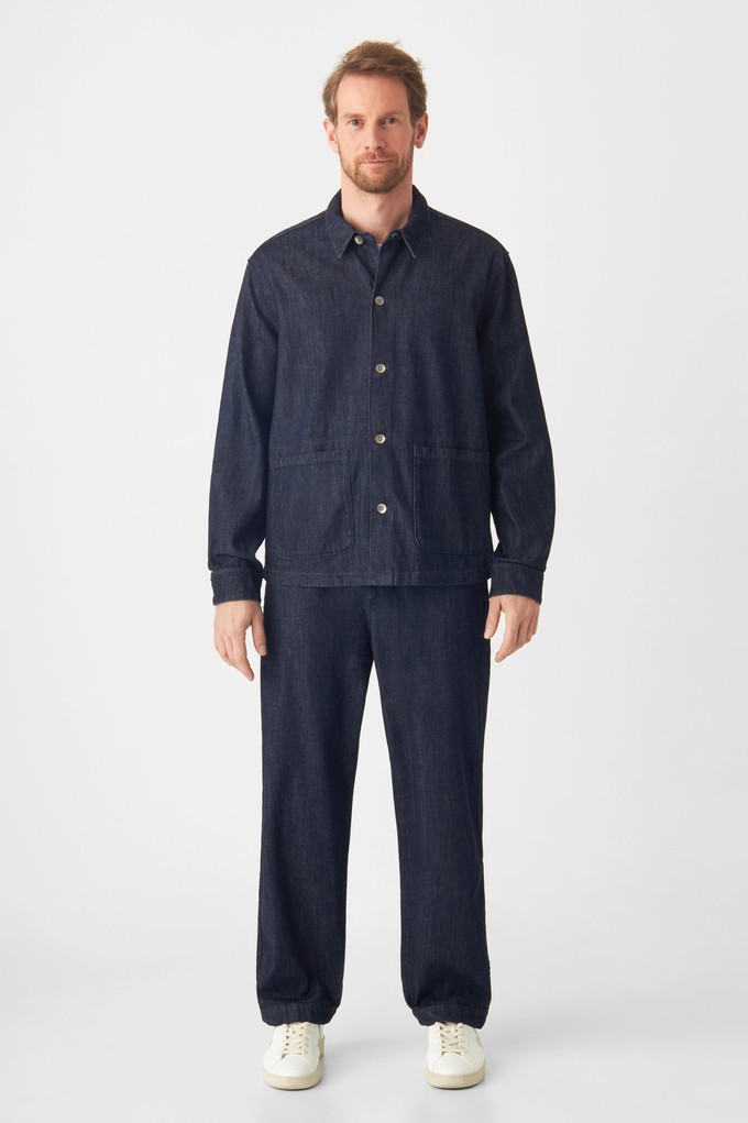 SORRY Lightweight Hemp - Shacket - Raw Blue - Men from DAWN Denim