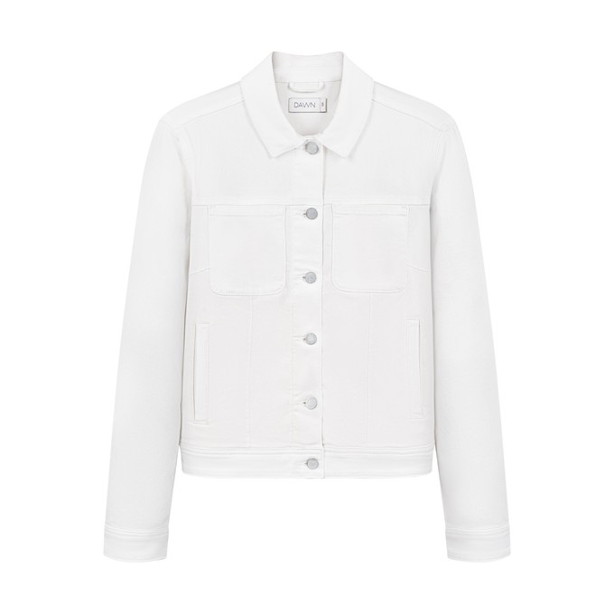 CALLISTO Jacket Soft Organic - Classic - White Denim from DAWN Denim CALLISTO Jacket Soft Organic - Classic - White Denim from DAWN Denim
