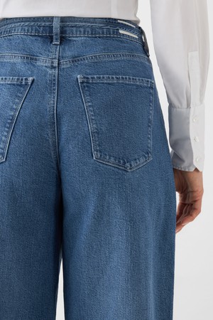 BLAZE High Waist - Super Wide Leg - Medium Blue from DAWN Denim