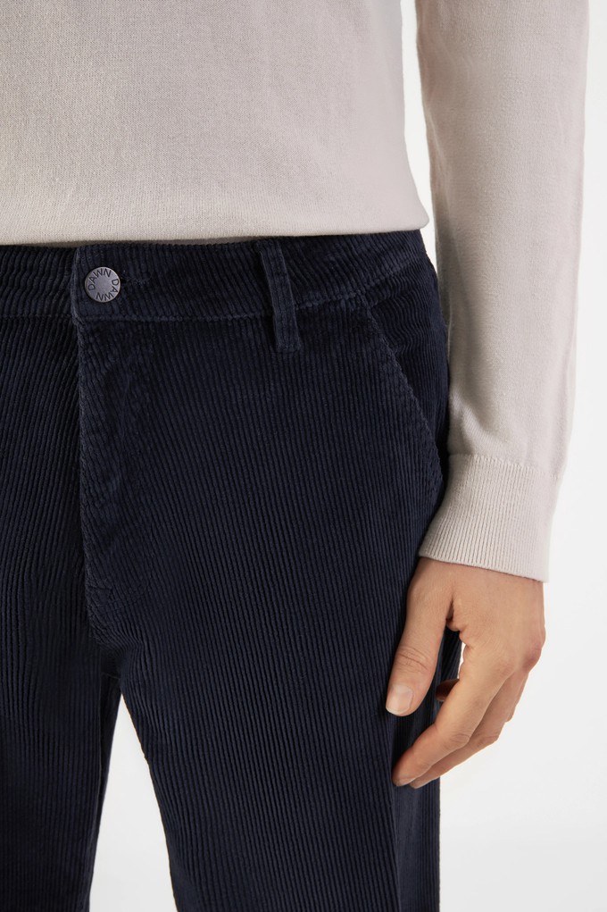 MANE Relaxed Straight Corduroy - French - Dark Navy - Menswear from DAWN Denim