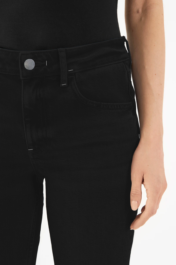 CELESTIAL Slim Flared Soft Tencel - Vintage Black from DAWN Denim