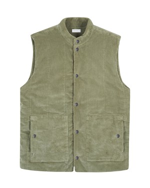 KASHEW Vest Corduroy - Padded - Sage Green - Menswear from DAWN Denim