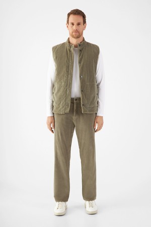 KASHEW Vest Corduroy - Padded - Sage Green - Menswear from DAWN Denim
