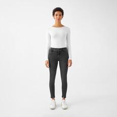 SUN UP Skinny Powerstretch - Design Details - Black Denim via DAWN Denim