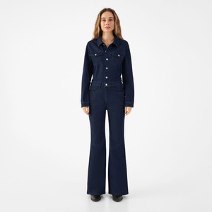 GRACE Flared Overall - Denim - Rinse Blue from DAWN Denim