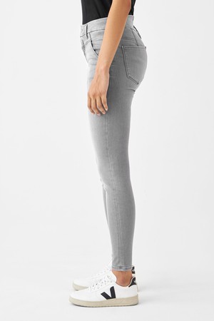 SUN UP Skinny Powerstretch - Design Details - Silver Denim from DAWN Denim SUN UP Skinny Powerstretch - Design Details - Silver Denim from DAWN Denim