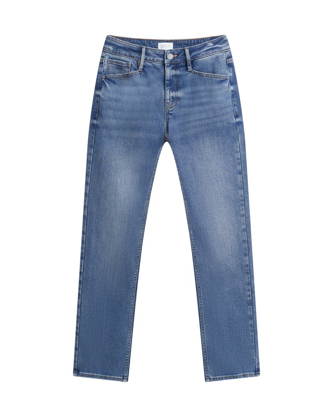 SUNSET Regular Slim Soft Tencel - Basic - Medium Blue from DAWN Denim