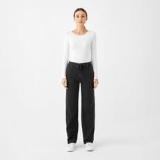 DEW Flared Soft Denim - French Pocket - Black Denim via DAWN Denim