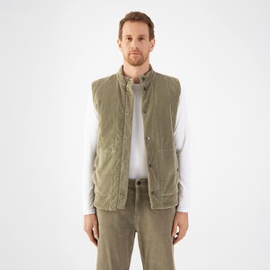 KASHEW Vest Corduroy - Padded - Sage Green - Menswear from DAWN Denim