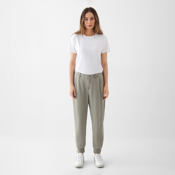 SUNSHINE - Tencel Jogger - Rock Olive from DAWN Denim