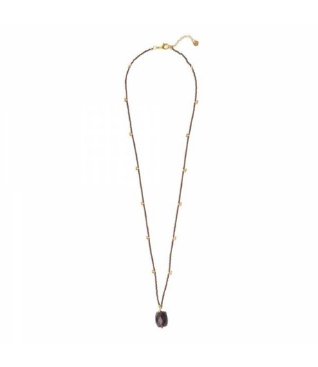 A BEAUTIFUL STORY •• Cherish Granaat Goud Ketting from De Groene Knoop