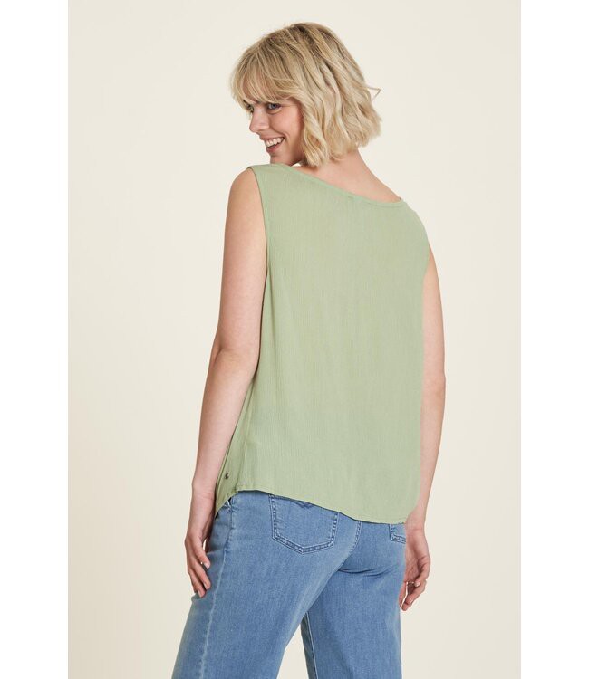 Tranquillo •• EcoVero™ Viscose Top | Topaz Green from De Groene Knoop