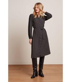 KING LOUIE •• Carina Dress Piper | Evening Blue via De Groene Knoop