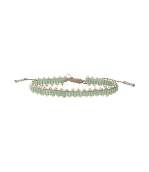 A BEAUTIFUL STORY •• Worship Labradoriet Zilverkleurige Armband from De Groene Knoop