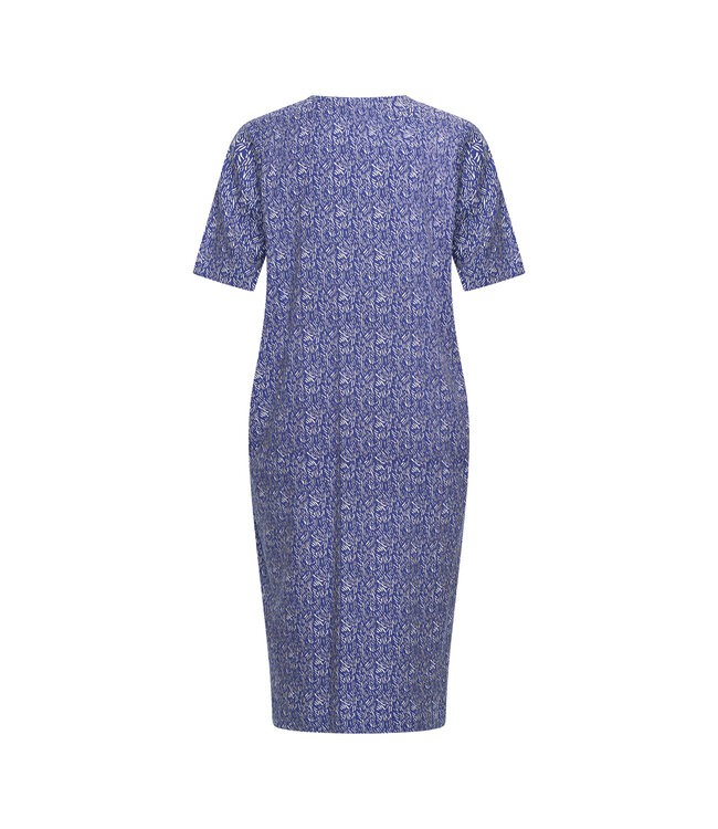 ZILCH •• Dress V Neck | Drizzle Royal Blue from De Groene Knoop