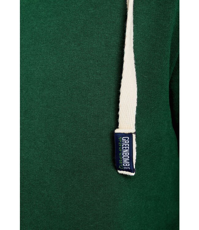 GREENBOMB •• Sweatvest basic rank | bottle green from De Groene Knoop