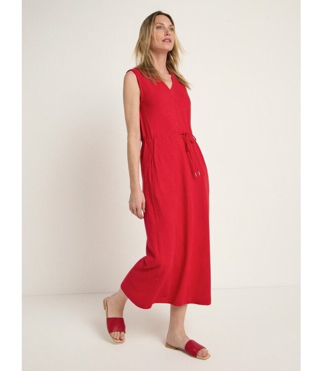 LANIUS •• Maxi jurk GOTS | Red from De Groene Knoop