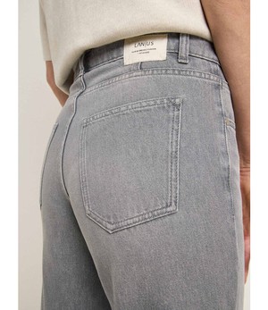 LANIUS •• Relaxed Jeans GOTS | Light Grey Denim from De Groene Knoop