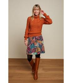 KING LOUIE •• Border Skirt Nightingale | Blue via De Groene Knoop