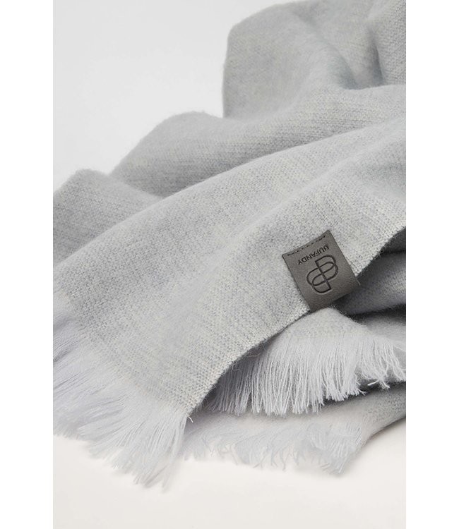 Bufandy •• Brushed Solid azul canvas  | Alpaca Shawl from De Groene Knoop