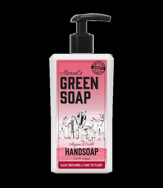 Marcel's Green Soap •• HANDZEEP ARGAN & OUDH (500ML) from De Groene Knoop
