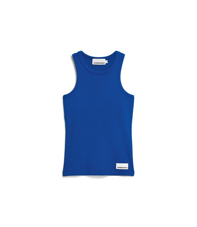 ARMEDANGELS •• KANITAA |Lapis Blue ~ top van biologisch katoen from De Groene Knoop