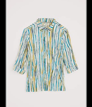 SEASALT CORNWALL •• Larissa Shirt | Painterly Stripe Chalk from De Groene Knoop