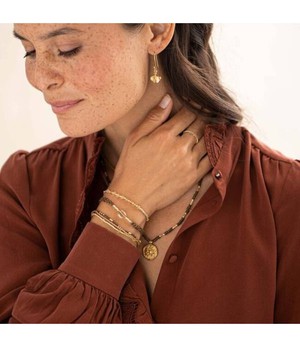A BEAUTIFUL STORY •• Armband Emotion Citrien Goudkleurig from De Groene Knoop