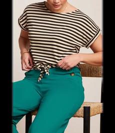 KING LOUIE •• Aria Knot Top Chopito Stripe | Black via De Groene Knoop