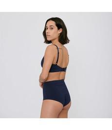 Organic Basics •• Organic Cotton Super High-Rise Briefs 2-pack | Navy via De Groene Knoop