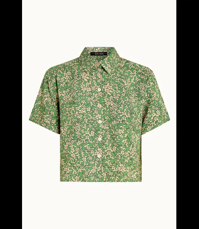 KING LOUIE •• Evelina Blouse Paradis | Jasmin Green from De Groene Knoop