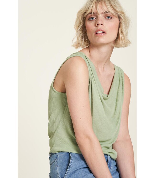 Tranquillo •• EcoVero™ Viscose Top | Topaz Green from De Groene Knoop